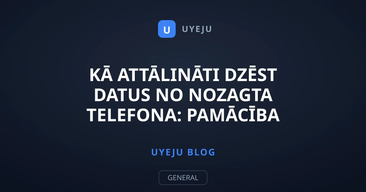 Kā attālināti dzēst datus no nozagta telefona: Pamācība